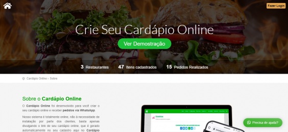 Projeto - Cardápio Online